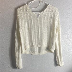 Windsor Ivory Ribbed Knit Top
